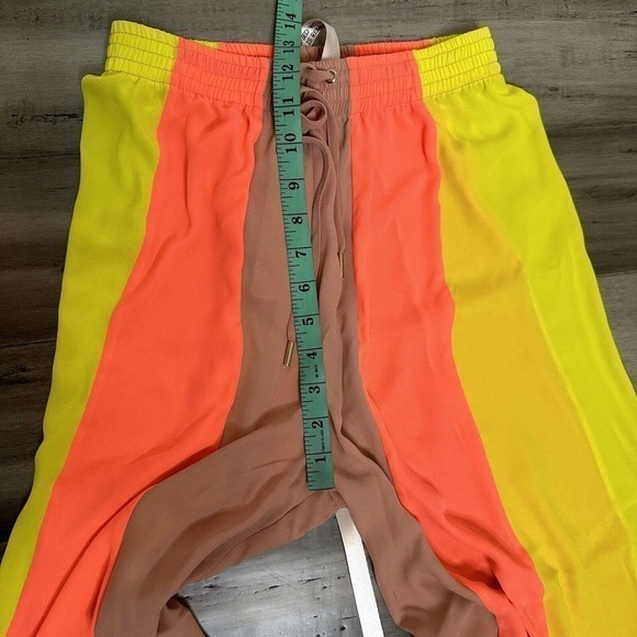 NWT House of CB Striped Margot Pants Women's High Waisted Wide Leg Semi-Sheer XS - Picture 7 of 9